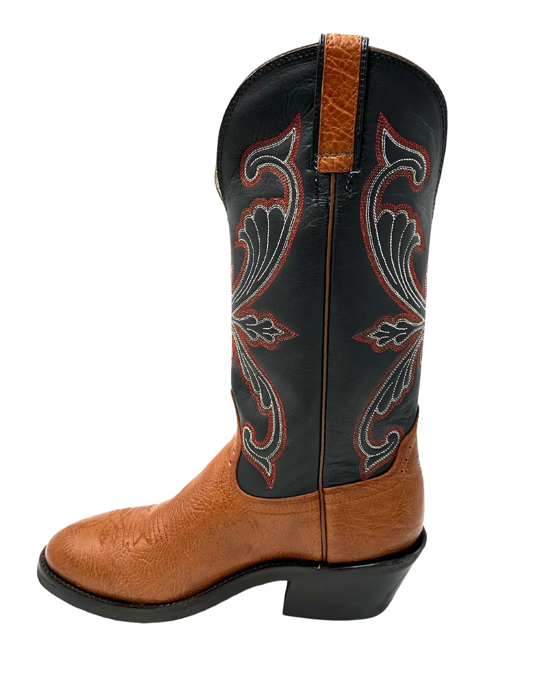 'Hondo Boots' Men's 13 Spanish Shoulder Western U Toe - Walnut / Black