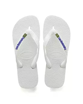 Infradito Havaianas Brasil Logo Bianco