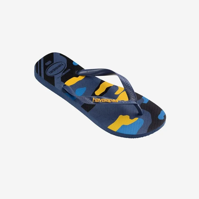 Infradito Havaianas Uomo Top Camu Indigo Blue Ciabatte in gomma mare piscina E2023