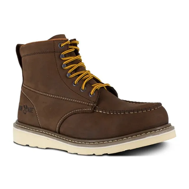 Iron Age Reinforcer Mens Brown 6 Wedge Work Boot IA5061