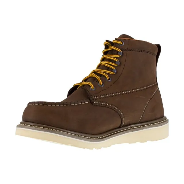 Iron Age Reinforcer Mens Brown 6 Wedge Work Boot IA5061