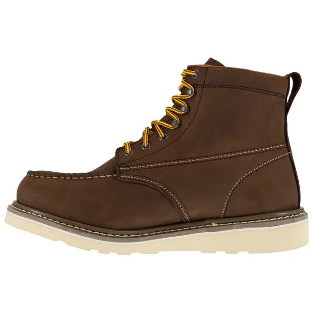 Iron Age Reinforcer Mens Brown 6 Wedge Work Boot IA5061