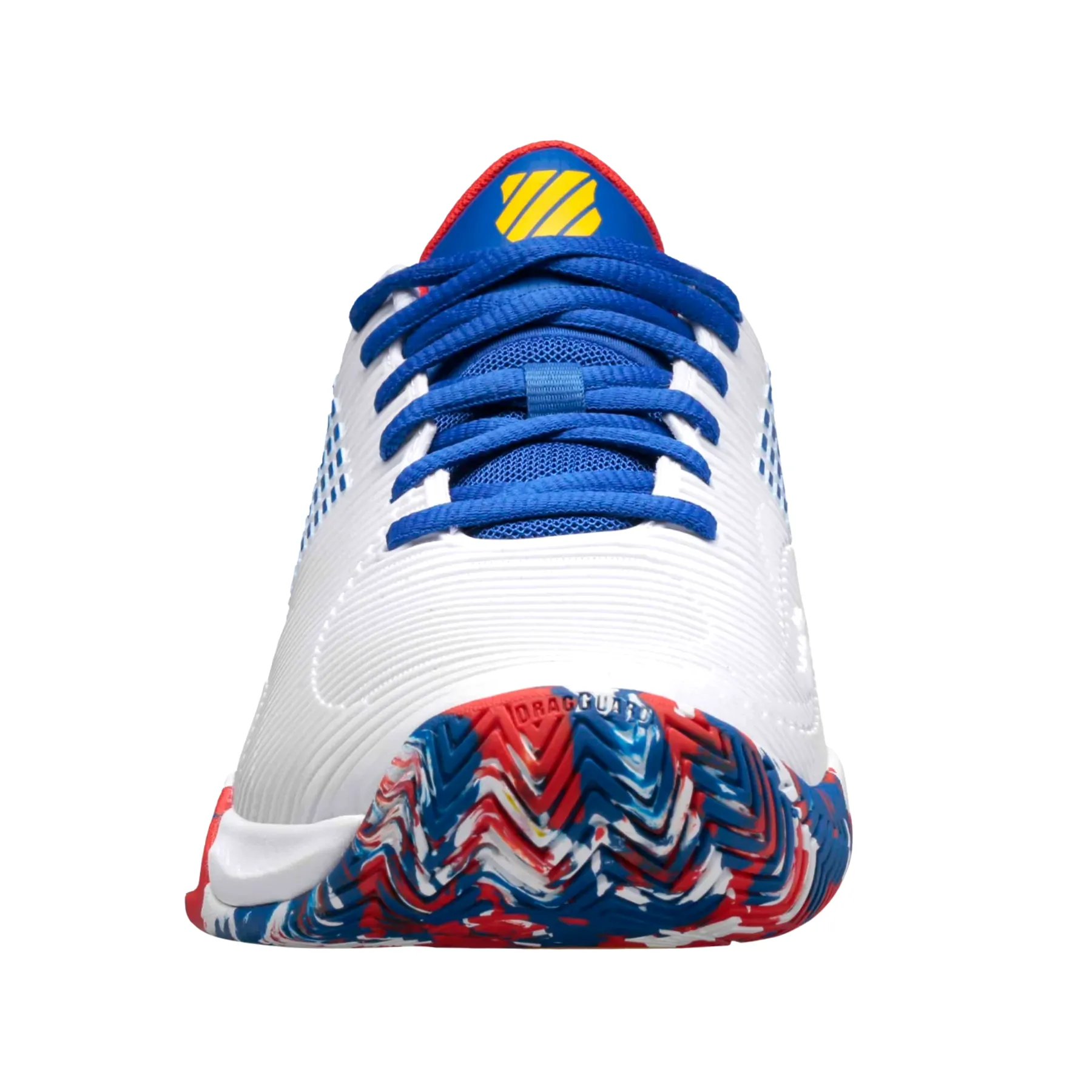 K Swiss Hypercourt Supreme Men Tennis Shoes - White/Classic Blue/Berry Red