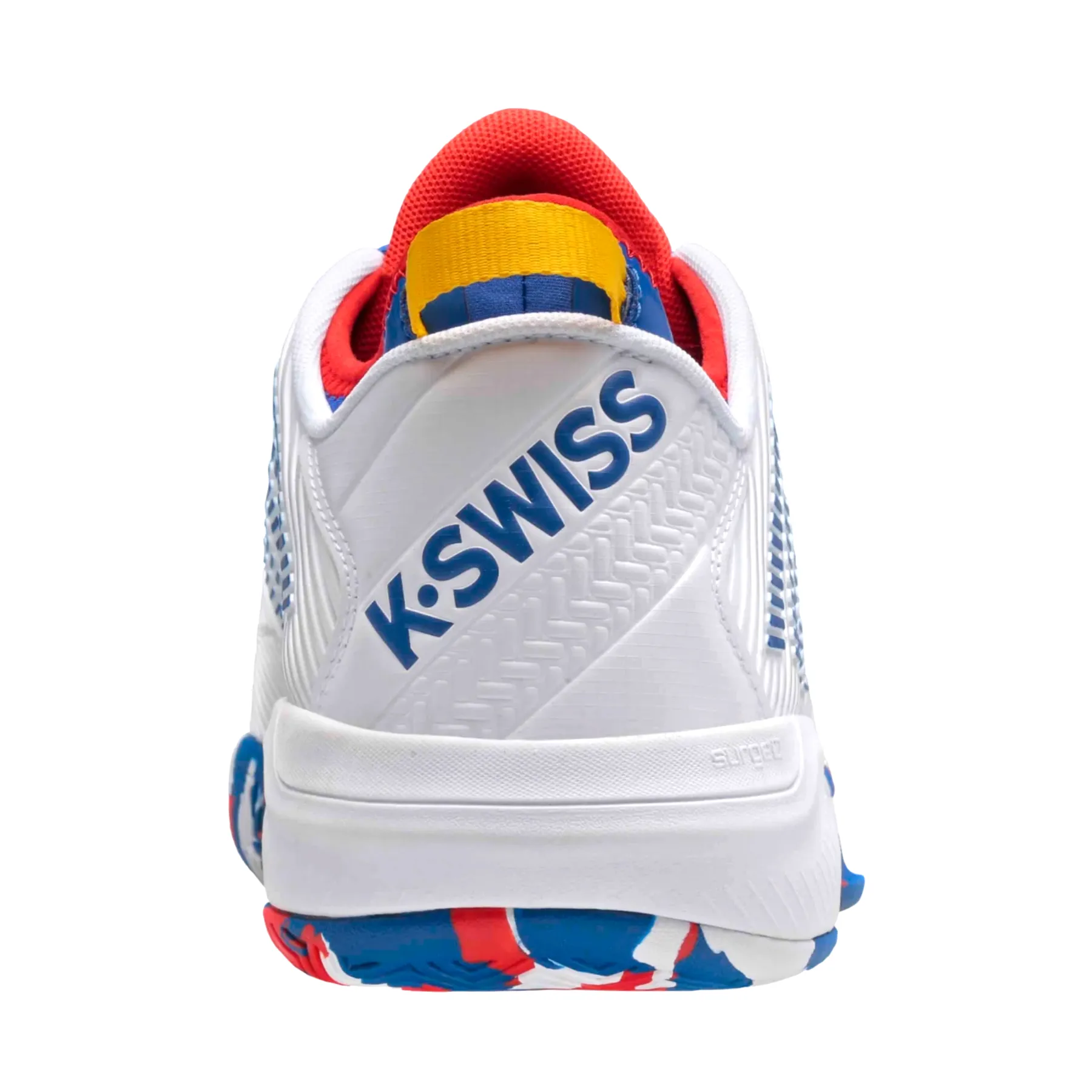 K Swiss Hypercourt Supreme Men Tennis Shoes - White/Classic Blue/Berry Red