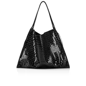 Le 54 Tote bag - Alligator embossed calf leather - Black