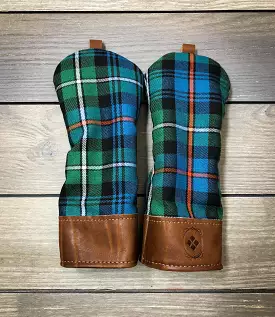 Leather & Wool Tartan Head Cover