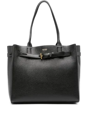 Leather tote bag