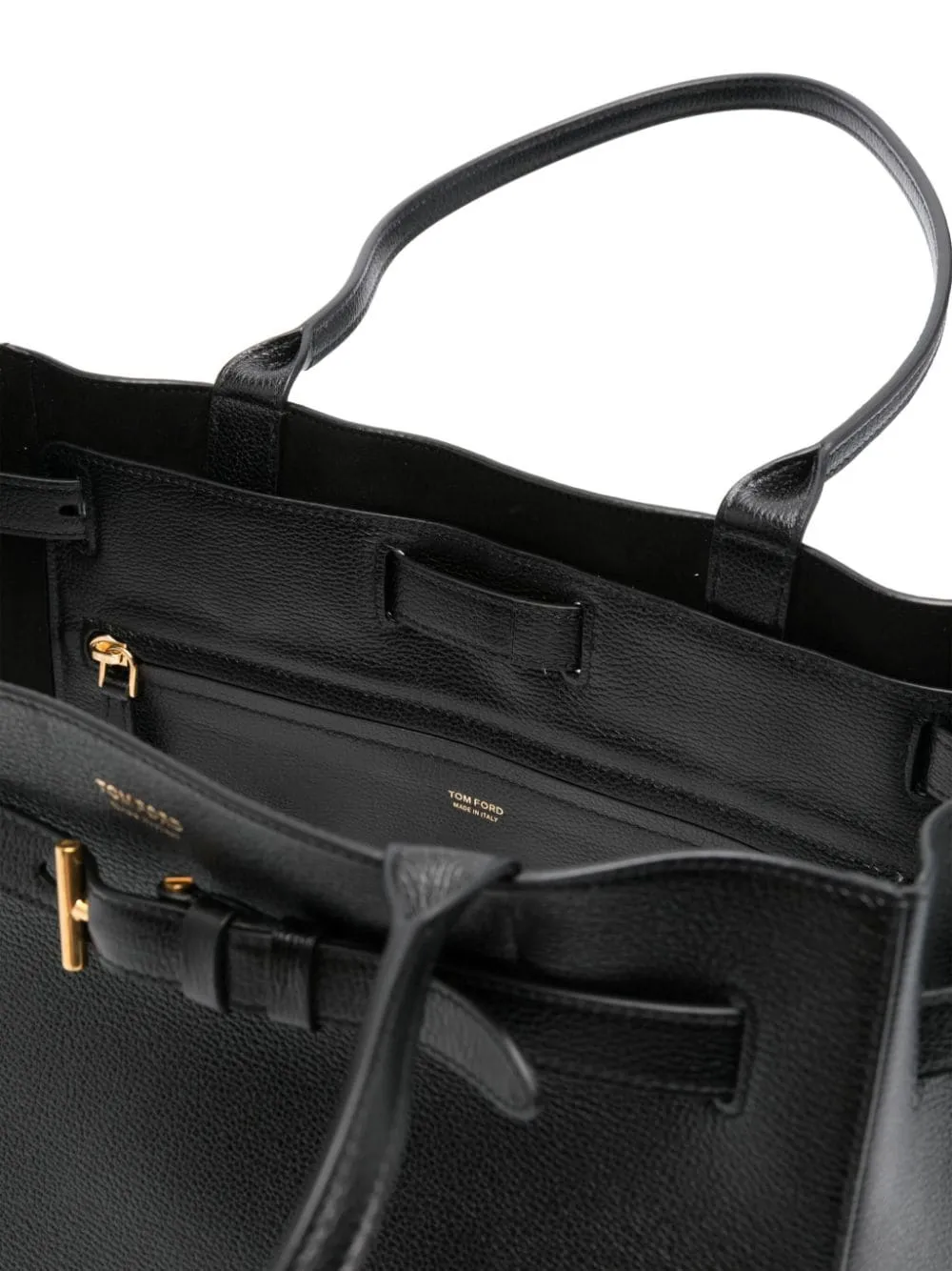 Leather tote bag