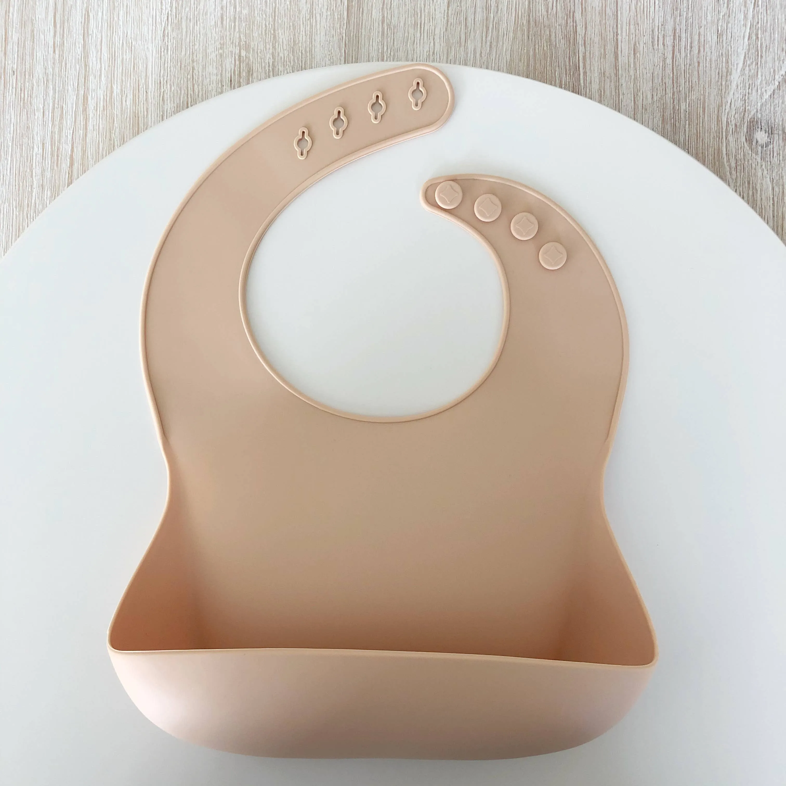 Little Eli - Silicone Bibs - Ivory Cream