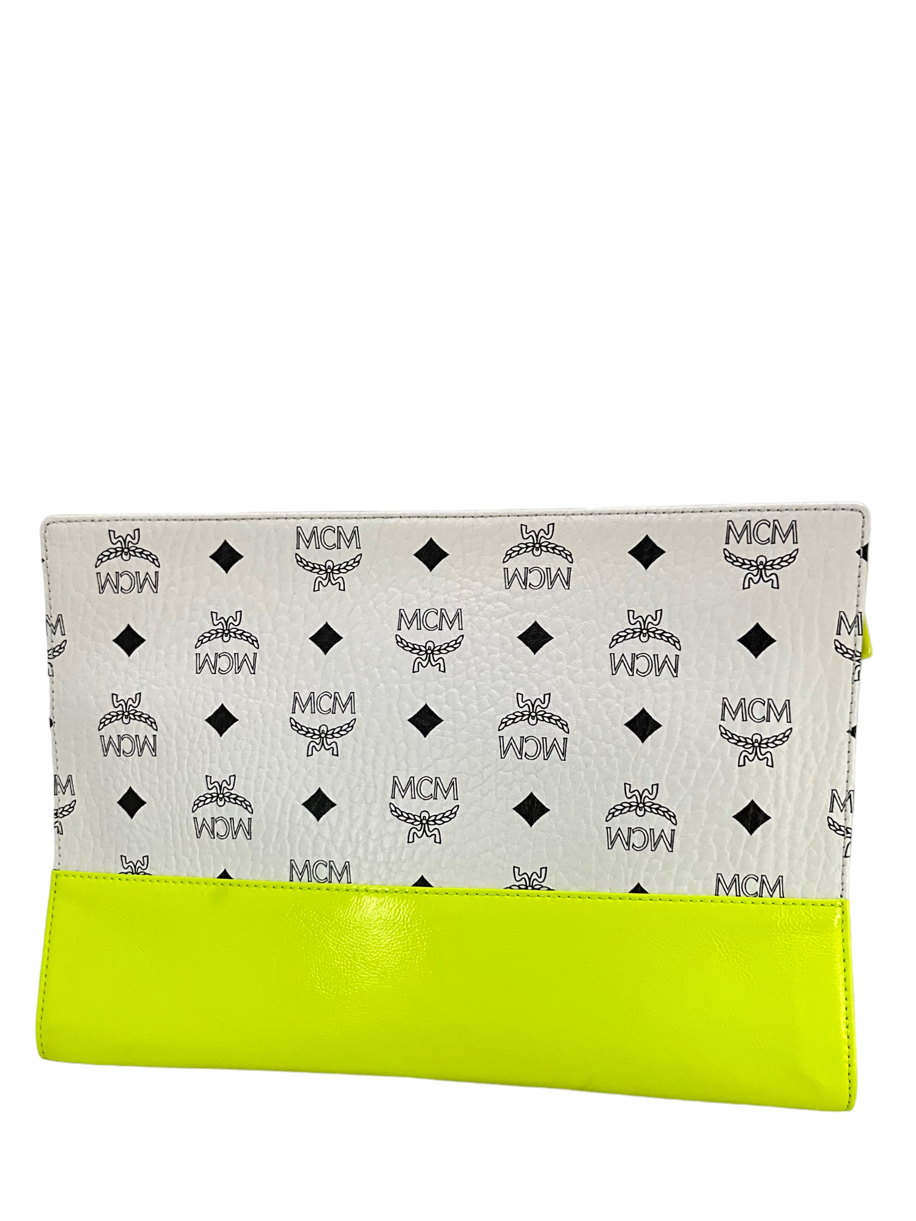 MCM Monogram Canvas Oversized Clutch Pouch