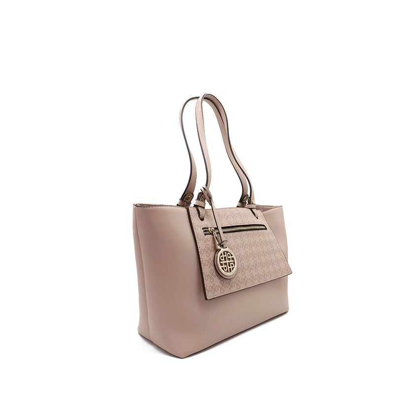 Mono Tote (M) Women's Bag - Beige