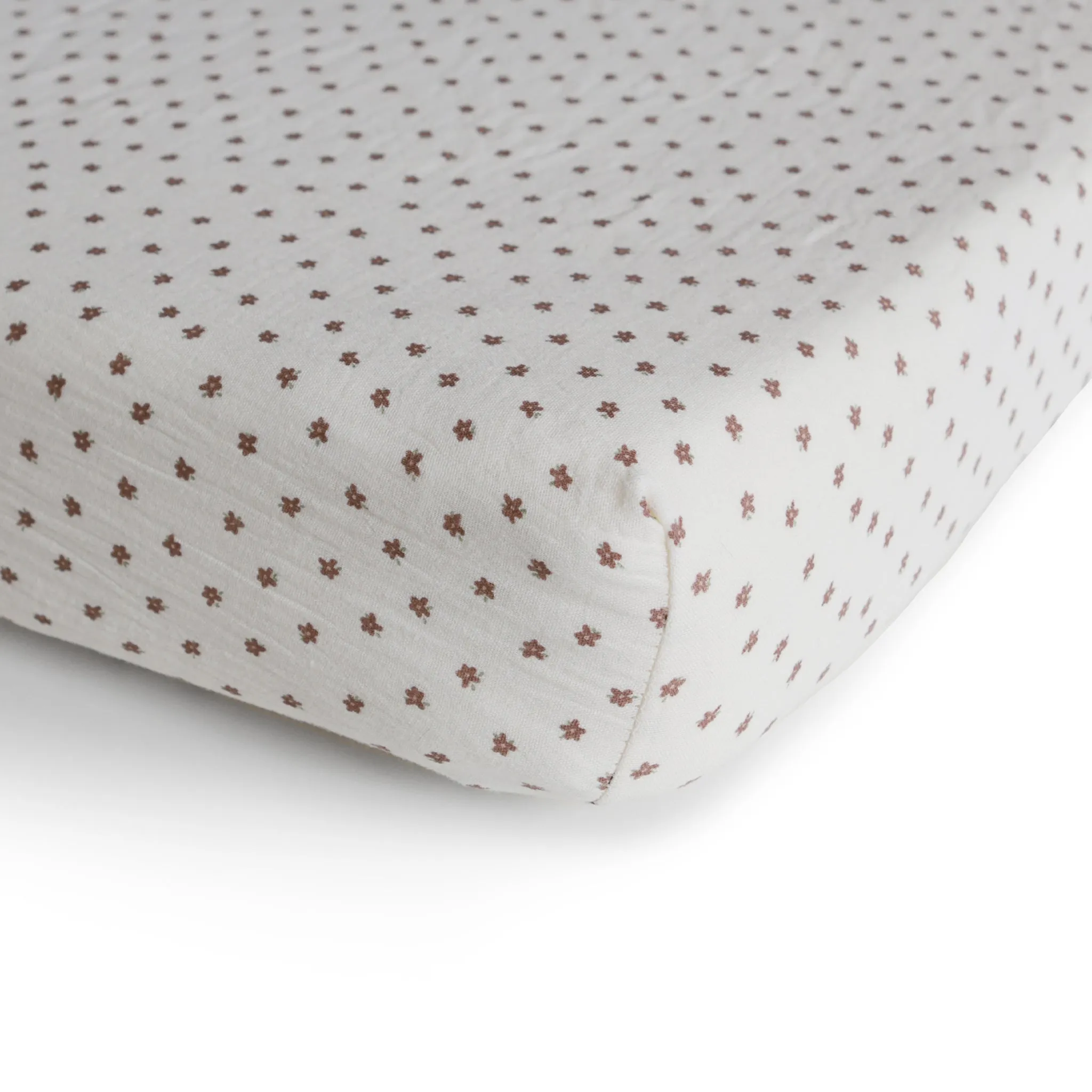 Mushie - Extra Soft Muslin Crib Sheet - Bloom