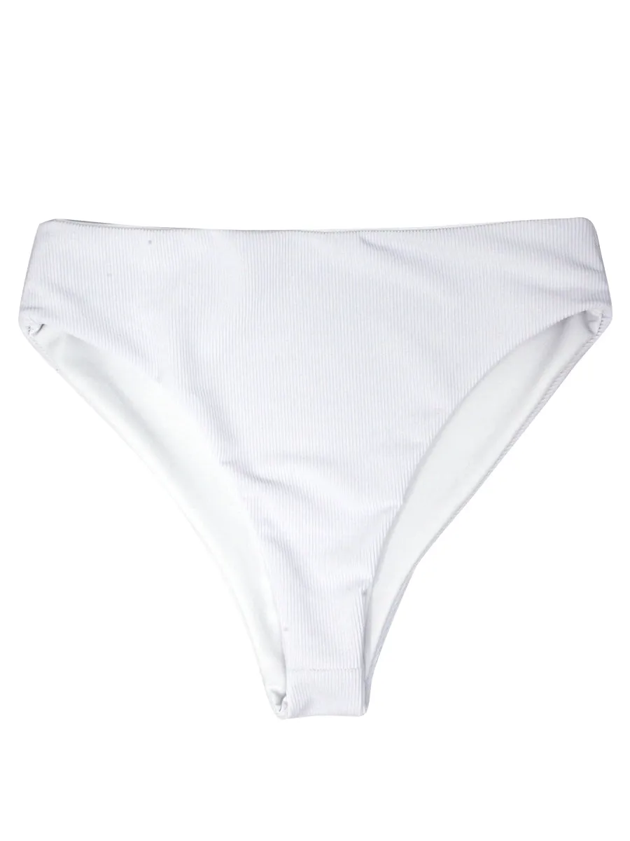 NARY bottoms - Ribbed White