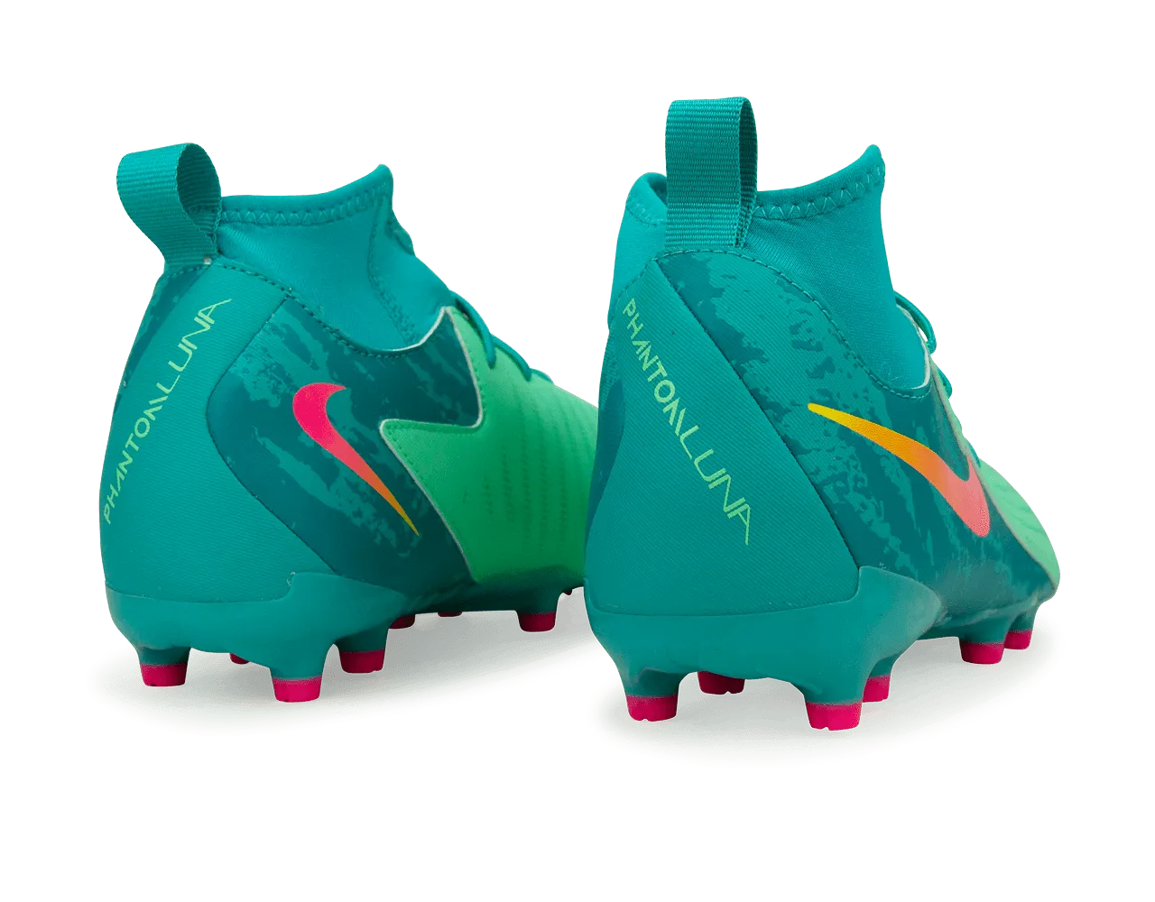 Nike Kids Phantom Luna II Academy LV8 FG/MG Green Glow/Black