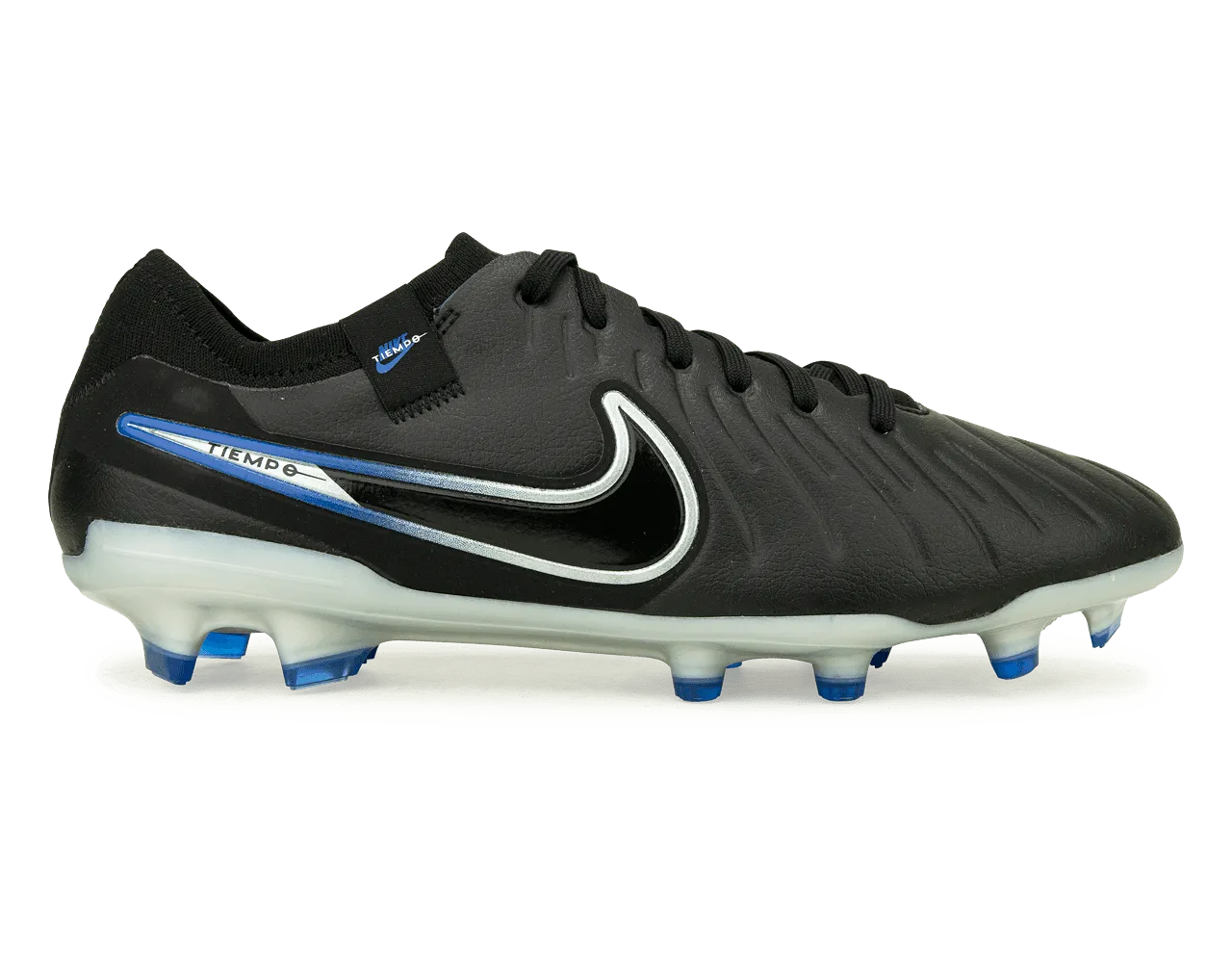 Nike Men's Tiempo Legend 10 Pro FG Black/Chrome/Royal