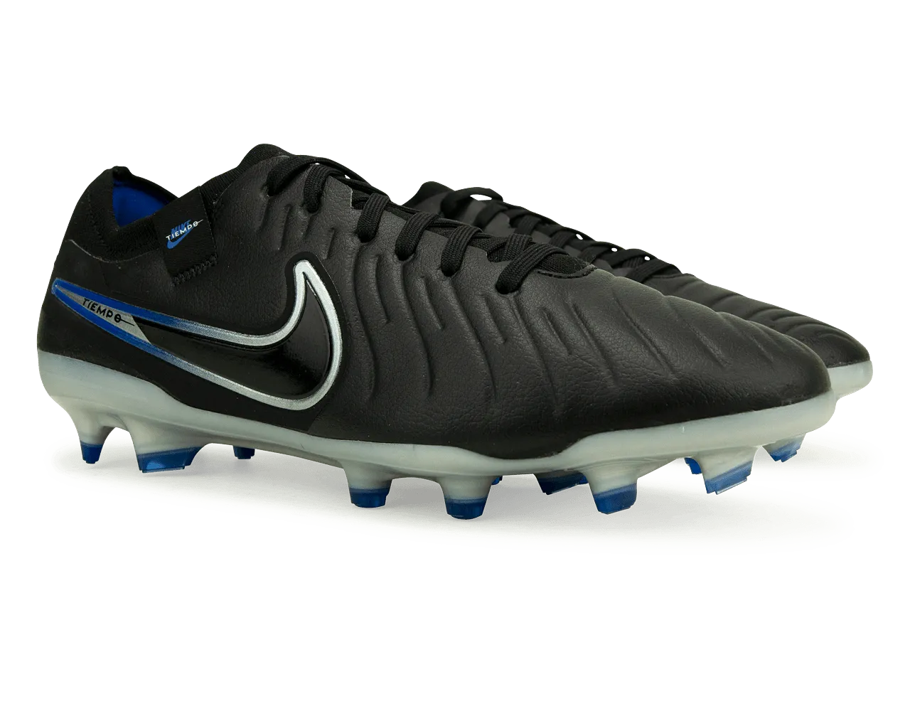 Nike Men's Tiempo Legend 10 Pro FG Black/Chrome/Royal