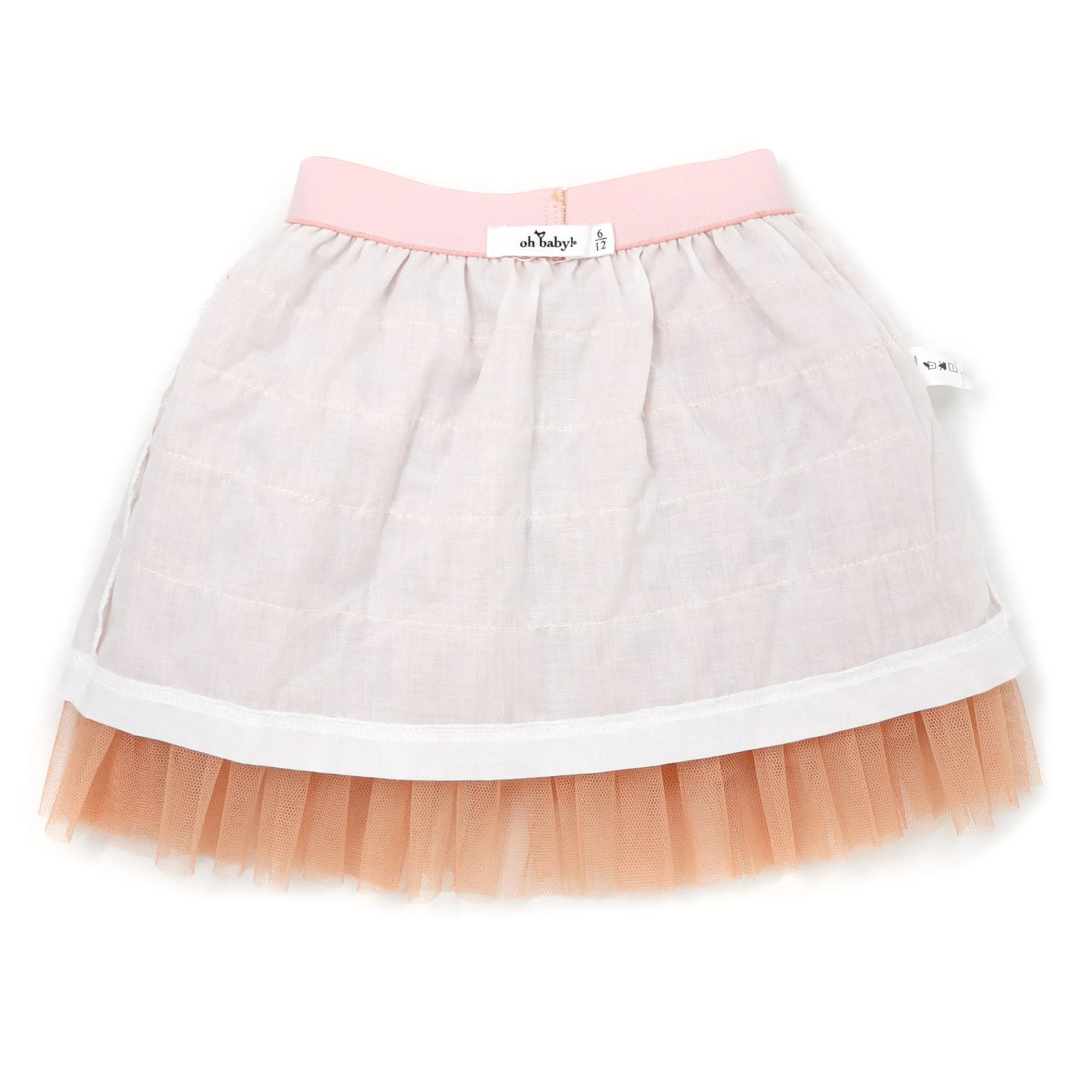 oh baby! Gold Band Layered Frill Tutu Skirt - Multi