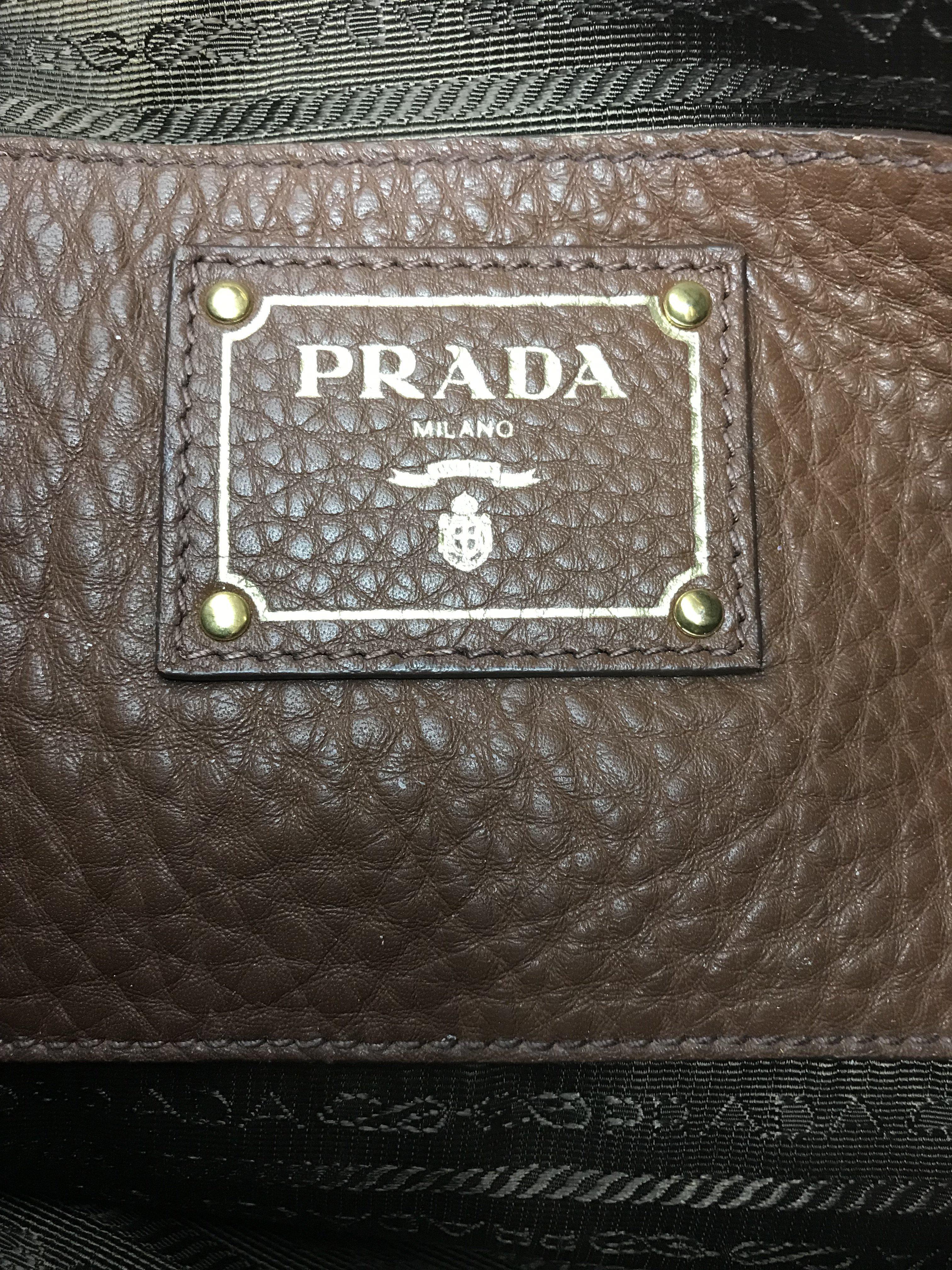 Prada Vitello Daino Leather Side-Pocket Hobo Bag