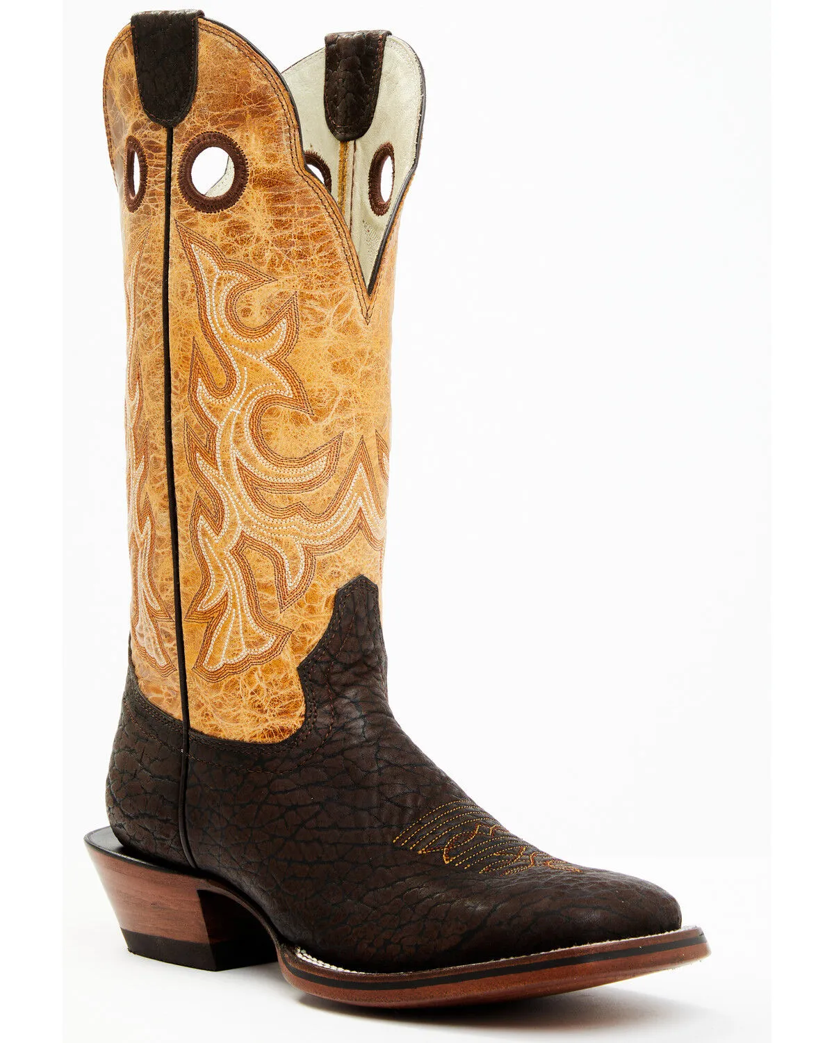 Product Name:  Hondo Boots Men's Bullhide Western Boots - Broad Square Toe