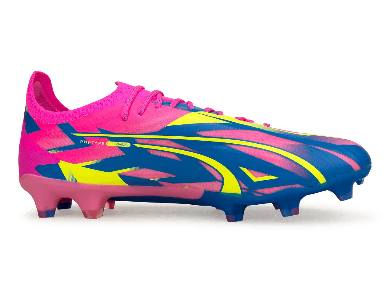 PUMA Men's Ultimate Energy FG/AG Pink/Blue/Yellow