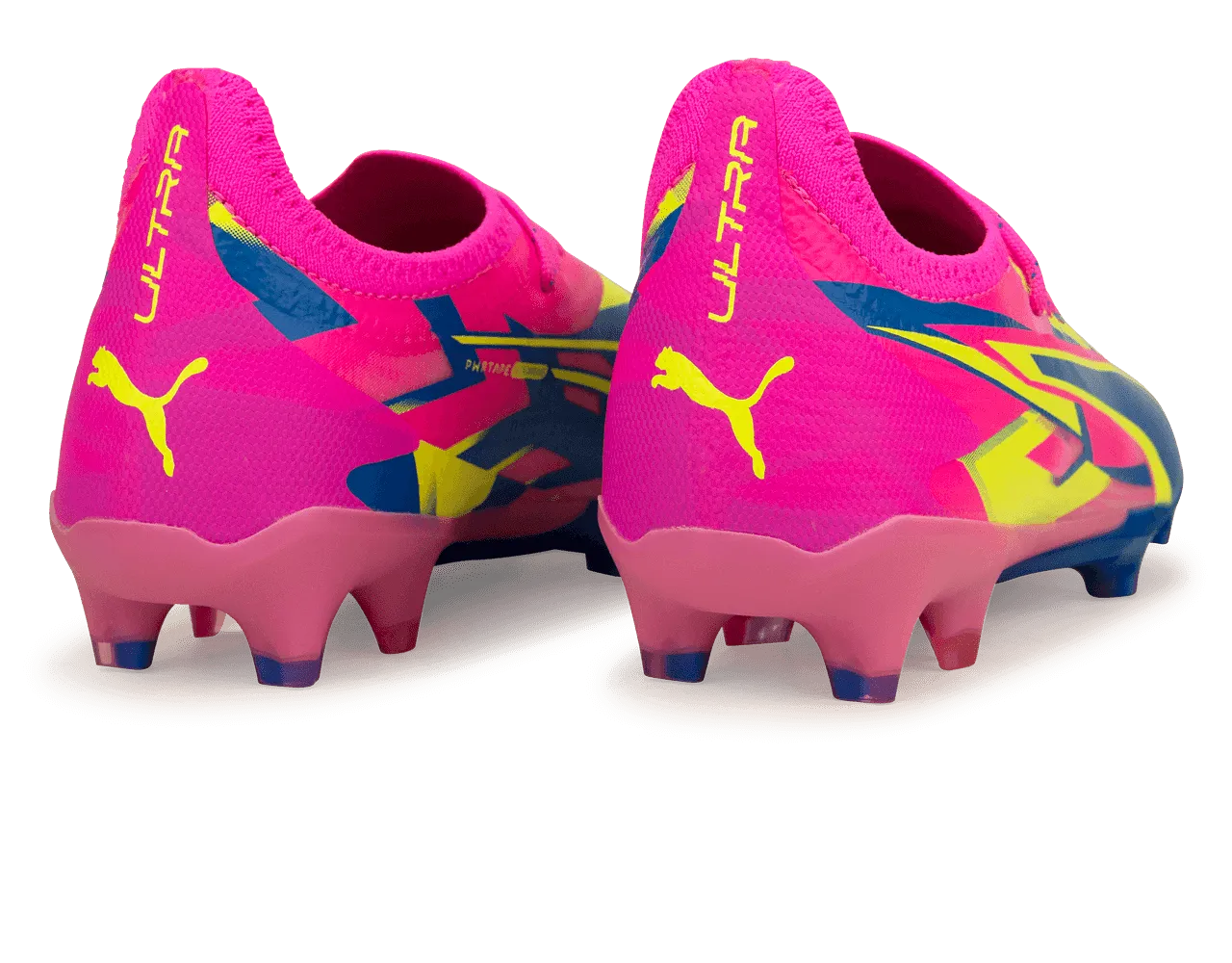 PUMA Men's Ultimate Energy FG/AG Pink/Blue/Yellow