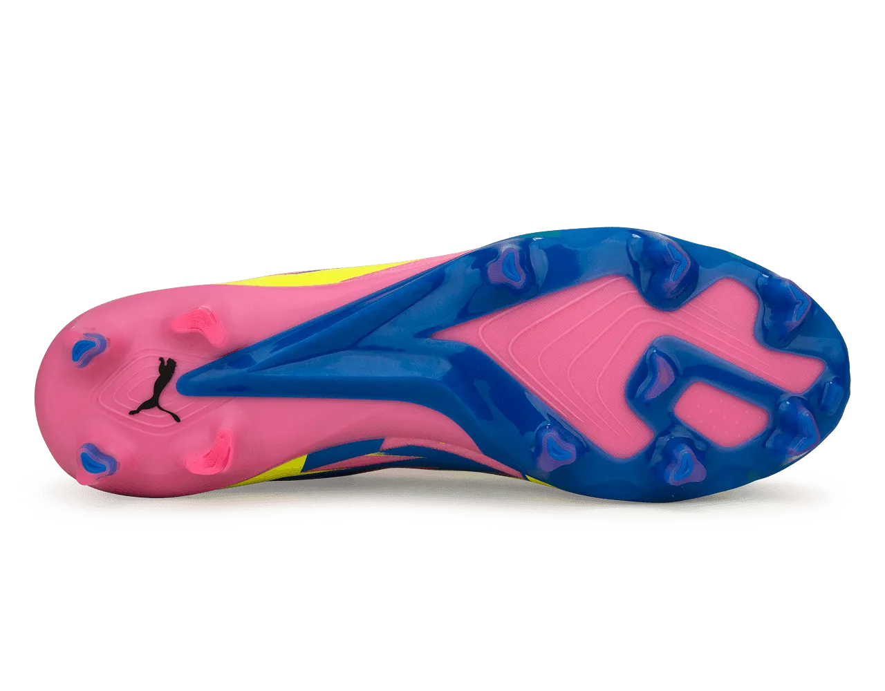 PUMA Men's Ultimate Energy FG/AG Pink/Blue/Yellow