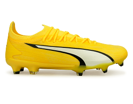 PUMA Men's Ultra Ultimate FG/AG Yellow Blaze/Black