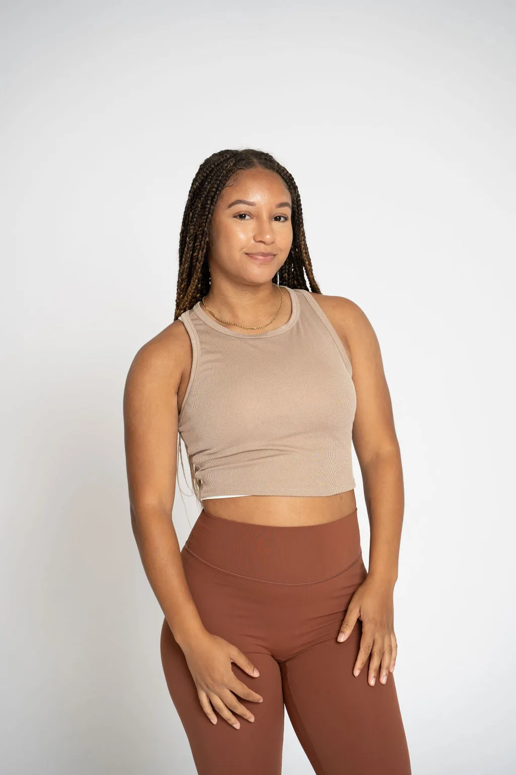 Ribbed Cropped Tank