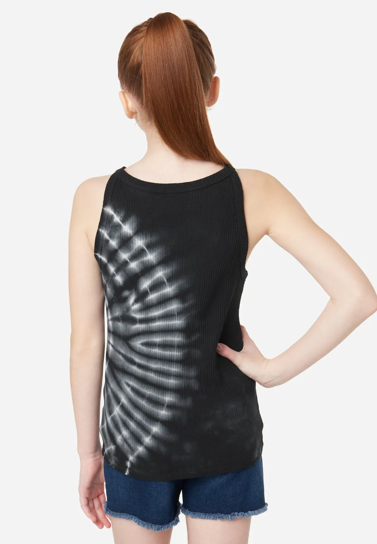 Ribbed High Neck Tank