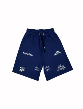 Run17up Athletes Navy Polo Short