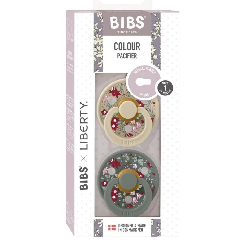 Set 2 Ciucci BIBS Colour Liberty Caucciù Simmetrico 0-6 mesi