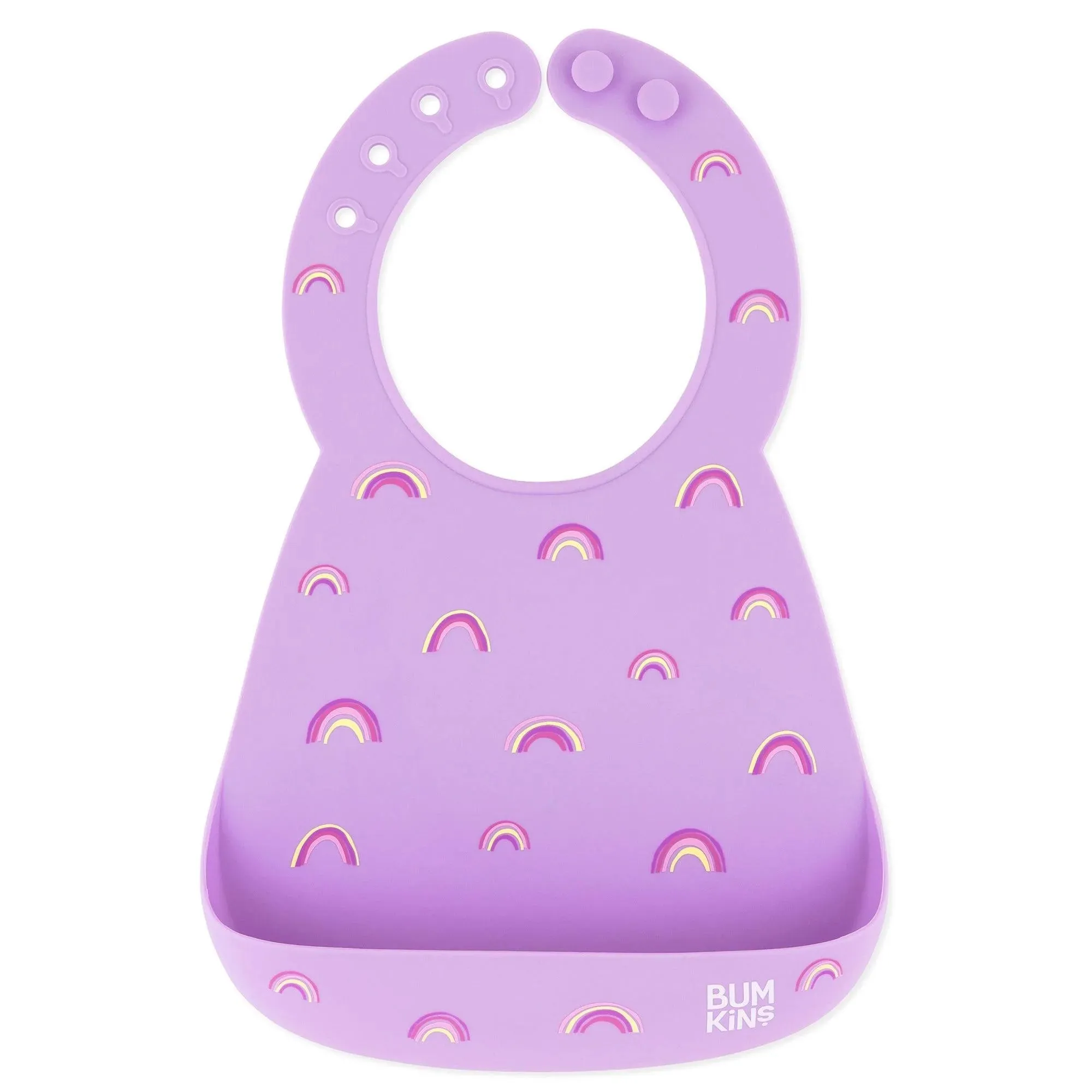 Silicone Bib: Rainbows