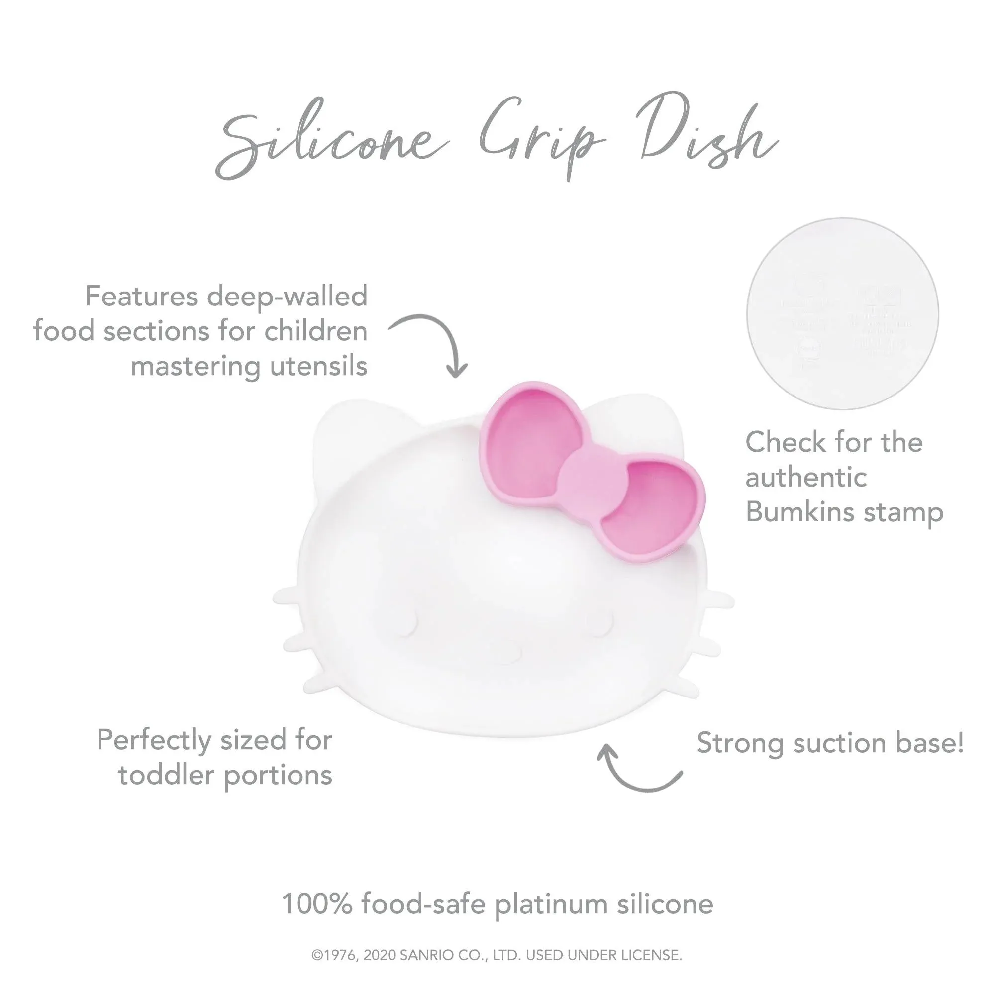 Silicone Grip Dish: Hello Kitty