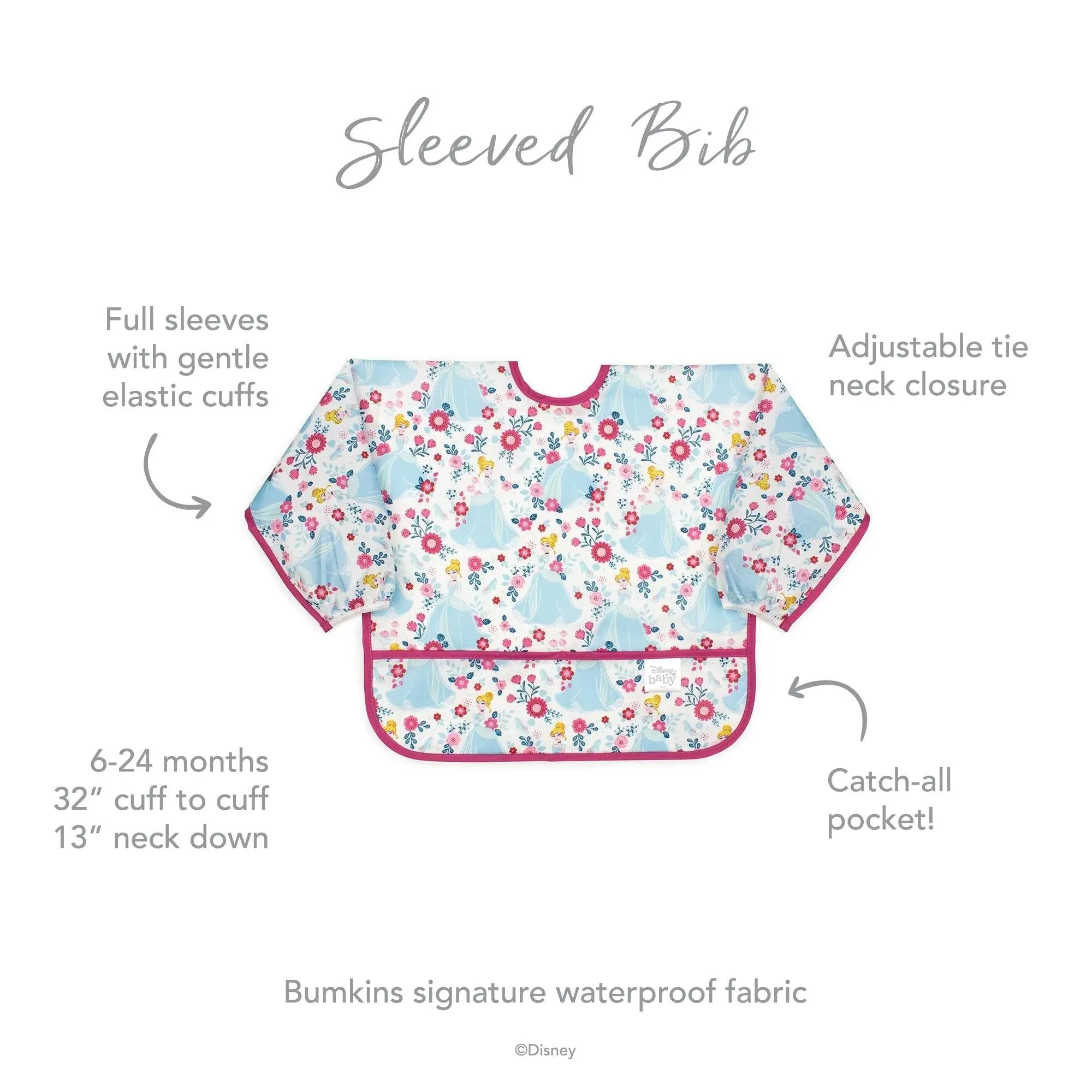 Sleeved Bib: Cinderella