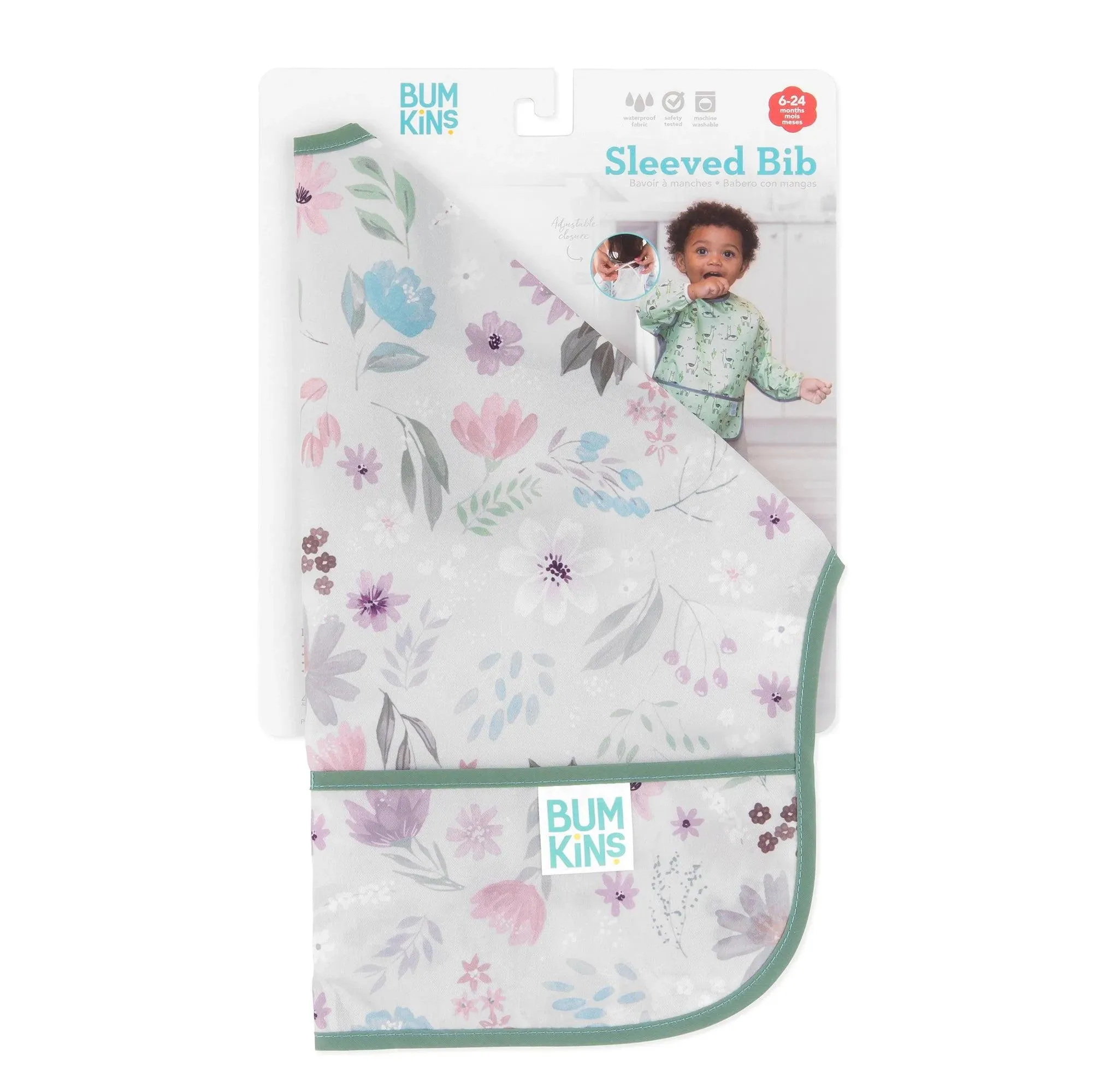 Sleeved Bib: Floral