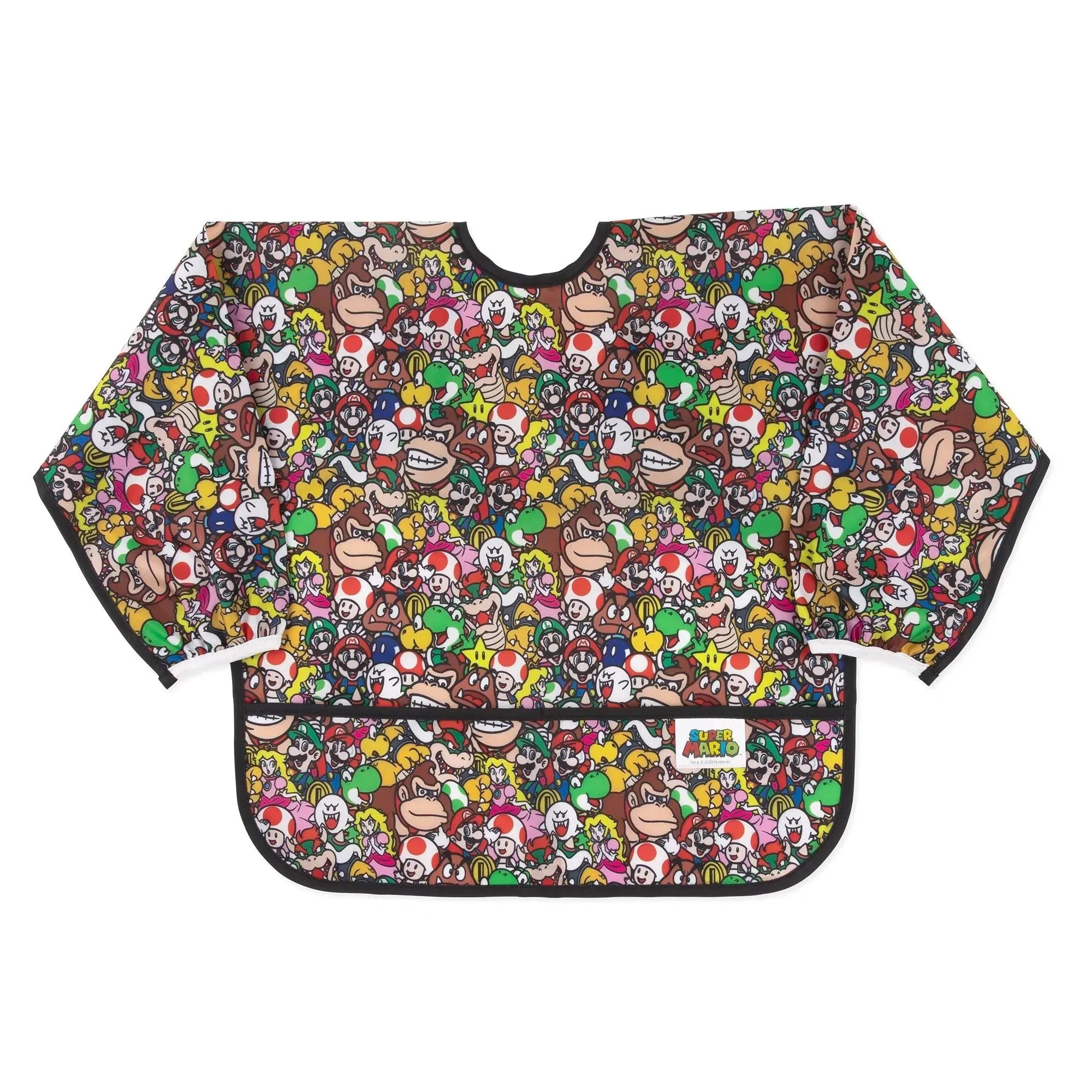 Sleeved Bib: Super Mario Mashup