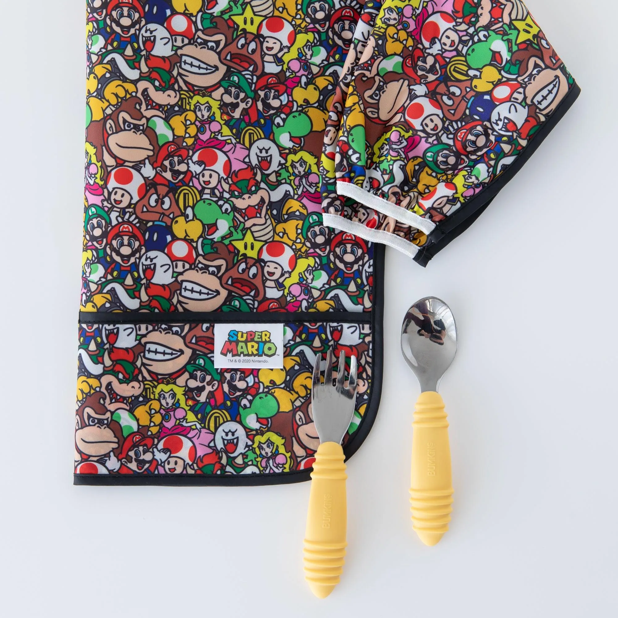 Sleeved Bib: Super Mario Mashup