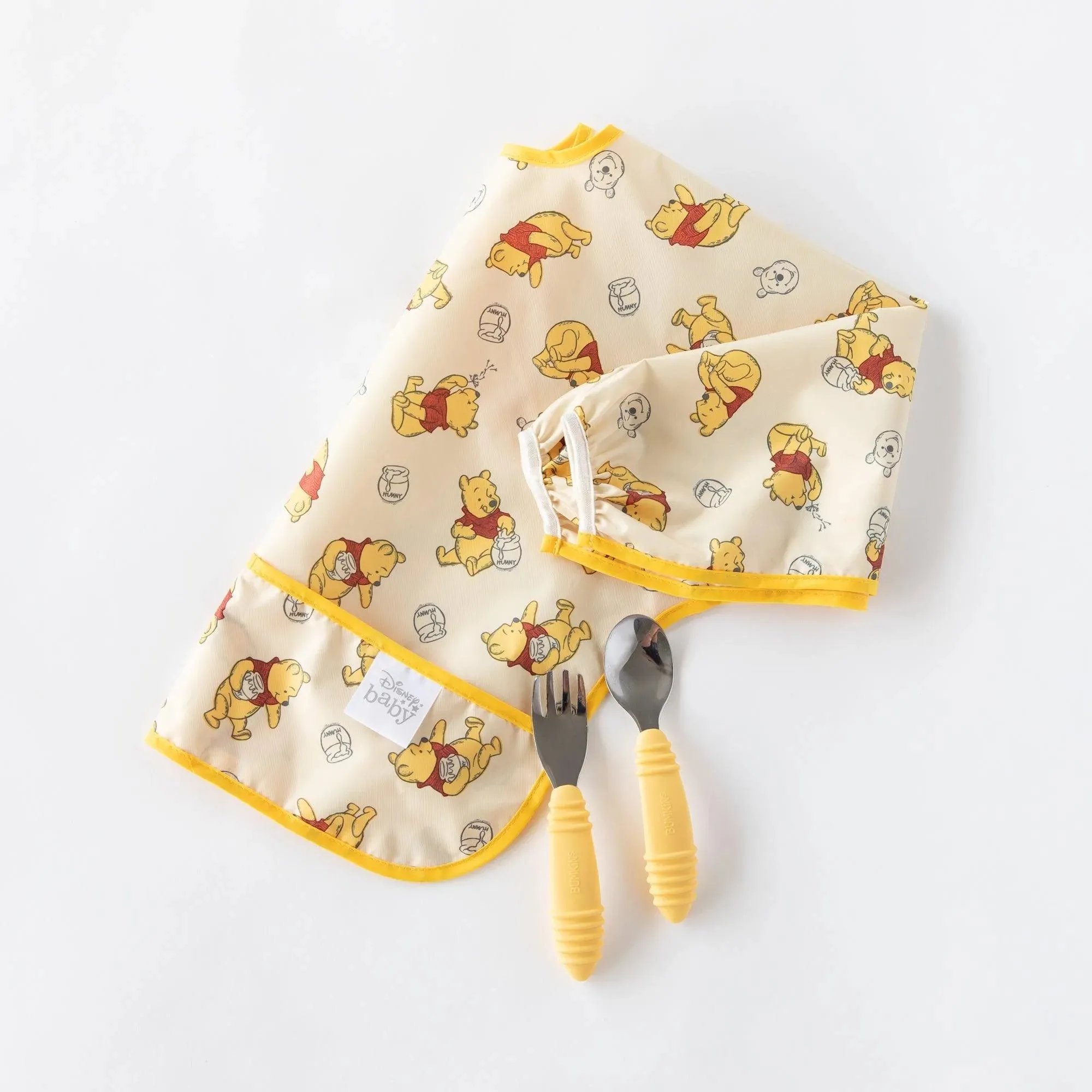 Sleeved Bib: Winnie Loves Hunny