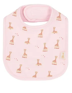 Sophie La Girafe Bib All Over Print Pink