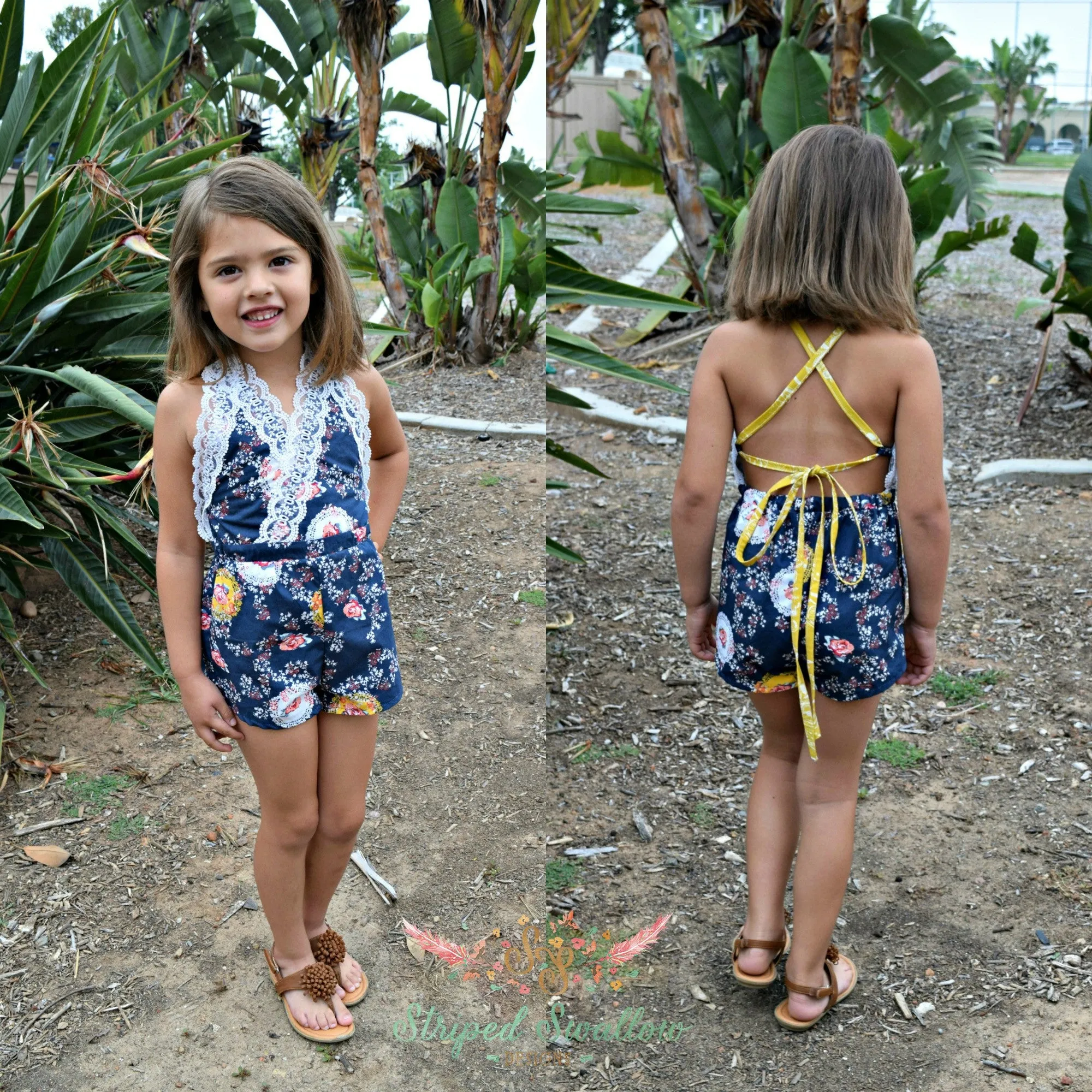 Sunkissed Romper and Dress PDF Pattern Girls 2T-14yrs