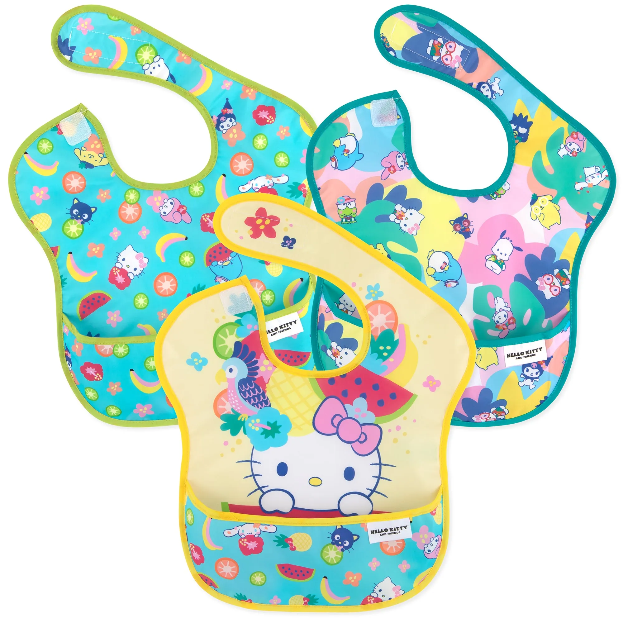 SuperBib 3 Pack: Hello Kitty and Friends Tropical Party