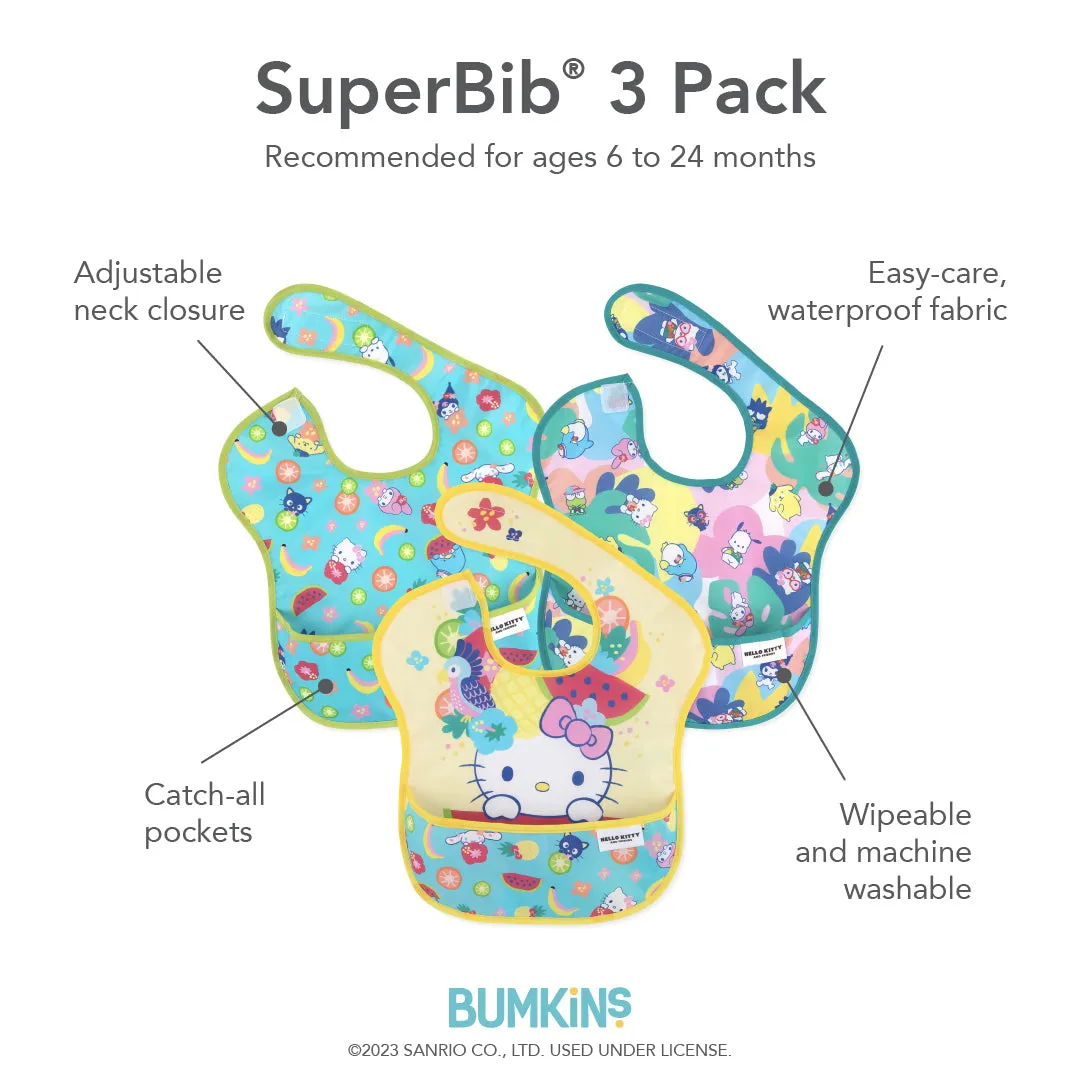 SuperBib 3 Pack: Hello Kitty and Friends Tropical Party