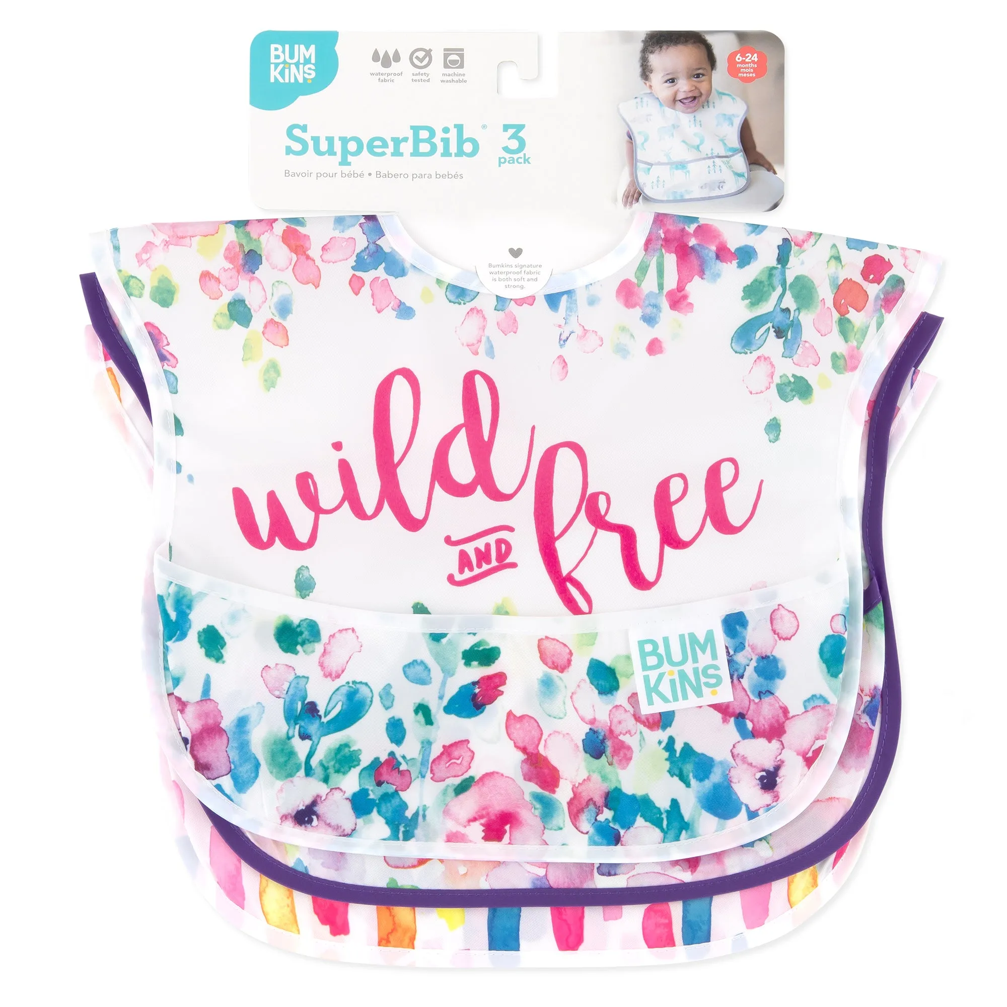 SuperBib 3 Pack: Wild & Free, Watercolor, & Brush Strokes