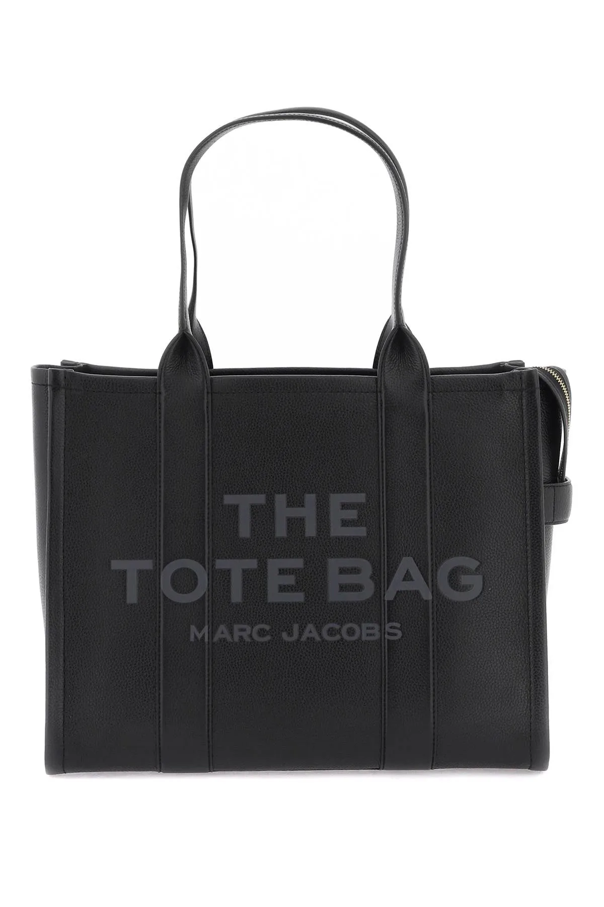 the leather large tote bag H020L01FA21 BLACK