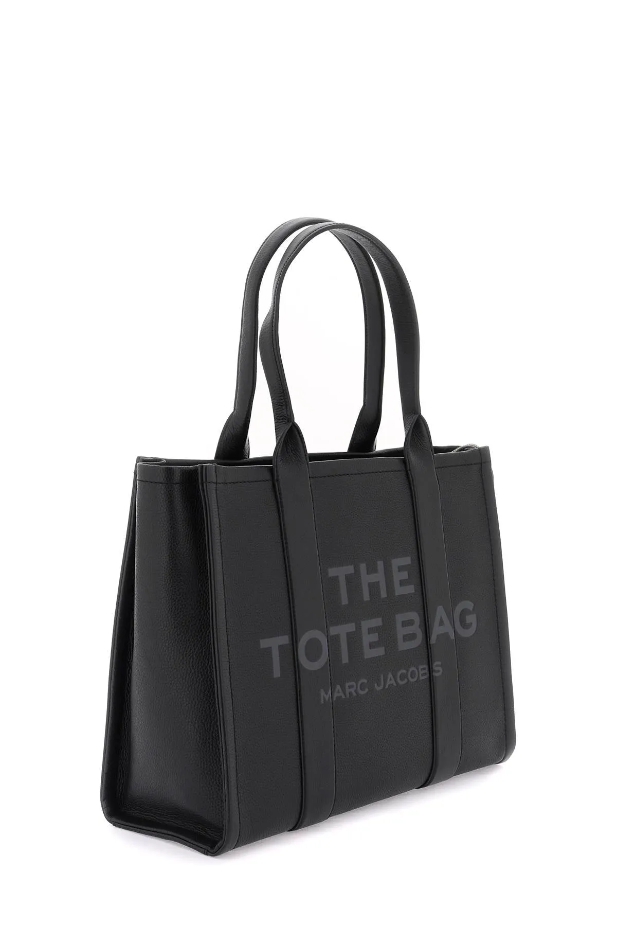 the leather large tote bag H020L01FA21 BLACK