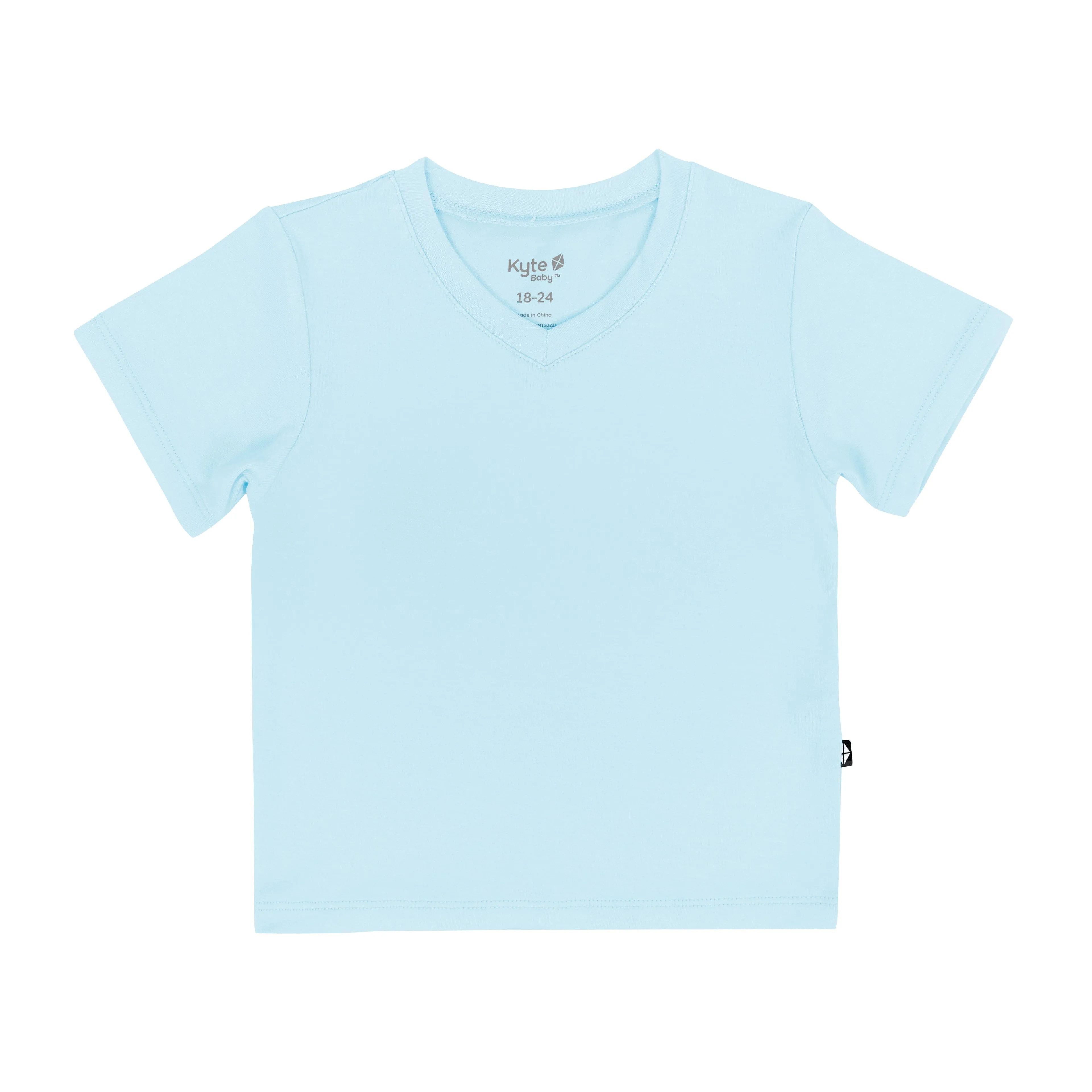 Toddler V-Neck Tee in Powder